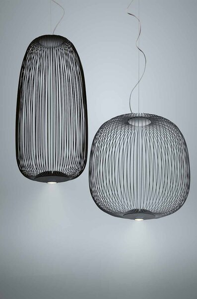 Designové závěsné svítidlo Foscarini Spokes 1, 30W Barva: Bílá, Varianta zdroje: LED