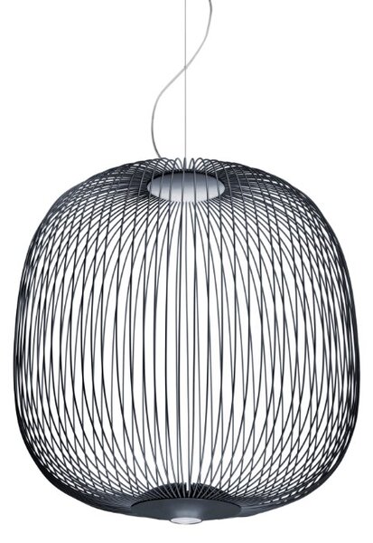 Designové závěsné svítidlo Foscarini Spokes 2 midi, 38W Barva: Bílá, Varianta zdroje: LED