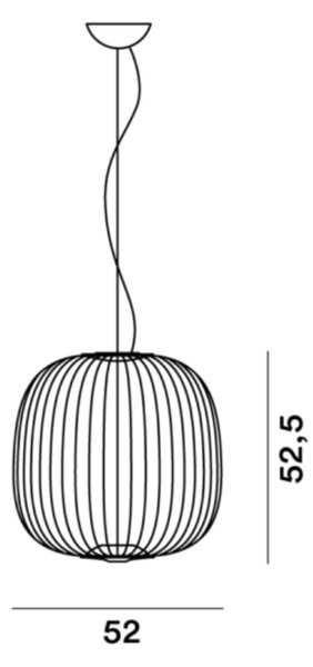 Designové závěsné svítidlo Foscarini Spokes 2, 30W Barva: Bílá, Varianta zdroje: LED