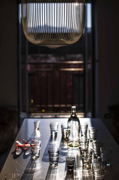 Designové závěsné svítidlo Foscarini Spokes 1, 30W Barva: Bílá, Varianta zdroje: LED