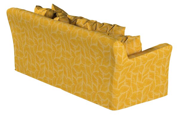 Potah na pohovku IKEA Tomelilla 3-místná nerozkládací barva žlutá látka pletený vzor, vzorované