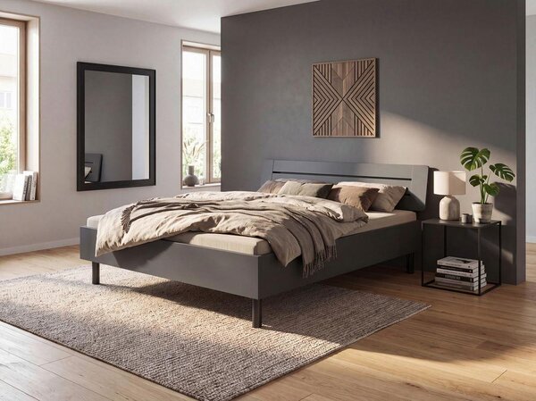 Postel LEVEL BEDS A,BEZ NOHOU 180/200 cm, grafitová
