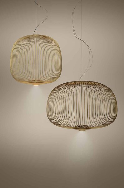 Designové závěsné svítidlo Foscarini Spokes 3, 30W Barva: Bílá, Varianta zdroje: LED