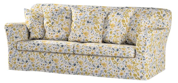 Potah na pohovku IKEA Tomelilla rozkládací barva žlutá látka pletený vzor, vzorované