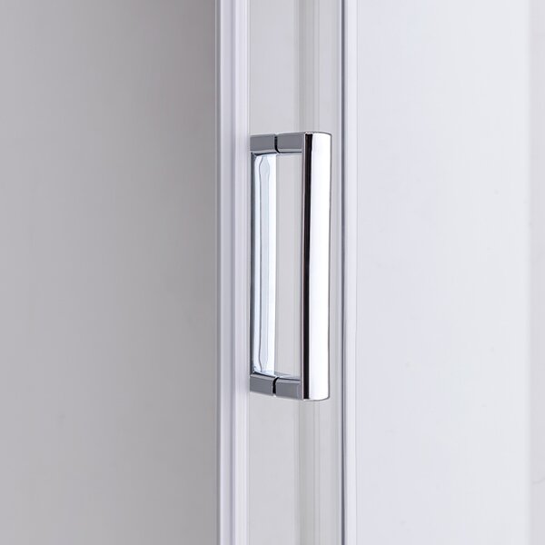 BPS-koupelny Čtvercový sprchový kout KZ93D 70x70 chrom/transparent + vanička ST02C WH bílá