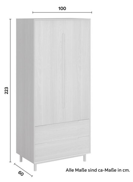 Šatní skříň MARLO š. cca 100 cm, dekor dub