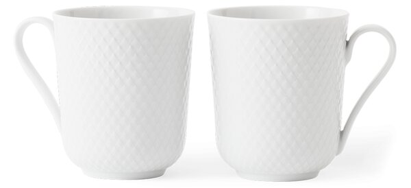 Porcelánový hrnek Rhombe 33 cl - set 2 ks Lyngby Porcelaen