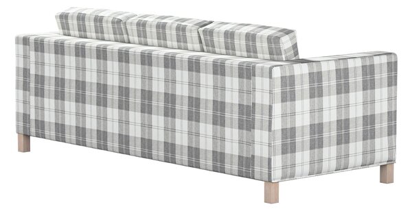 Potah na pohovku IKEA Karlanda 3-místná nerozkládací, krátký barva šedá látka pletený vzor, vzorované
