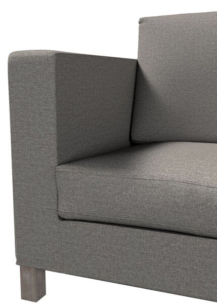 Potah na pohovku IKEA Karlanda 3-místná nerozkládací, krátký barva šedá látka pletený vzor