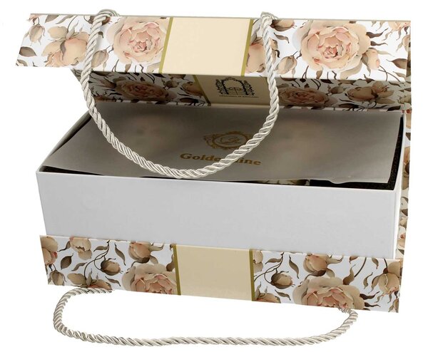 Porcelánový hrnek na noze Royal English Roses White 320 ml sada 2ks
