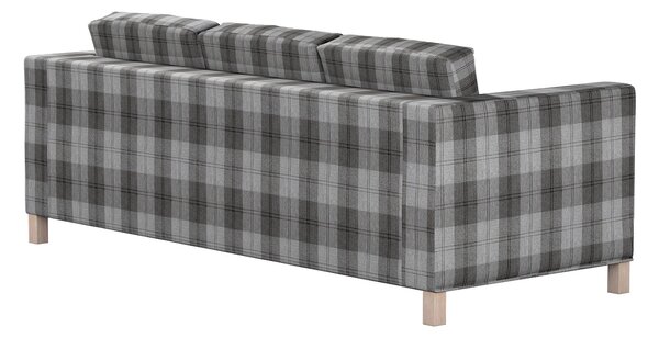 Potah na pohovku IKEA Karlanda 3-místná nerozkládací, krátký barva šedá látka pletený vzor, vzorované