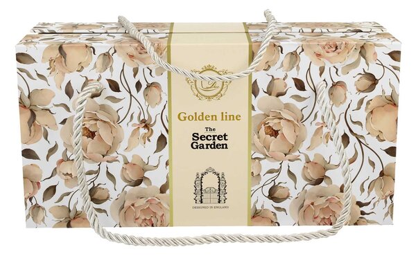 Porcelánový hrnek na noze Royal English Roses White 320 ml sada 2ks