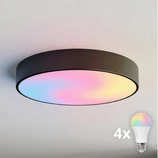 BRILAGI - LED RGBW Stmívatelné stropní svítidlo CLARE 4xE27/12W/230V černá
