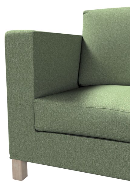Potah na pohovku IKEA Karlanda 3-místná nerozkládací, krátký barva zelená látka pletený vzor