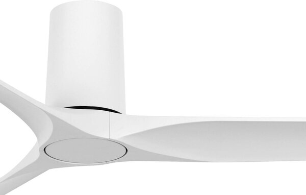 Beacon Lighting Stropní ventilátor Londo, bílý, s DC motorem, průměr 132 cm, tichý, Bílá / opál, Obývací pokoj / jídelna, Plast, Moderní