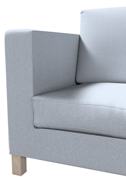 Potah na pohovku IKEA Karlanda 3-místná nerozkládací, krátký barva modrá látka pletený vzor