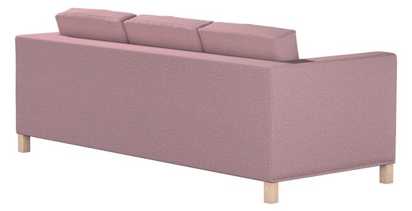 Potah na pohovku IKEA Karlanda 3-místná nerozkládací, krátký barva růžová látka pletený vzor