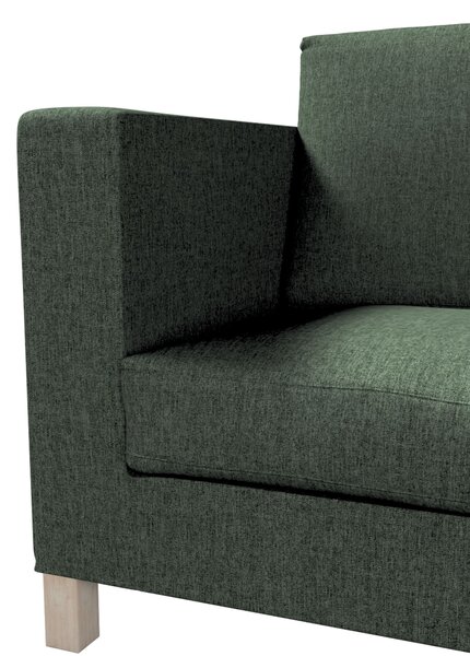 Potah na pohovku IKEA Karlanda 3-místná nerozkládací, krátký barva zelená látka pletený vzor