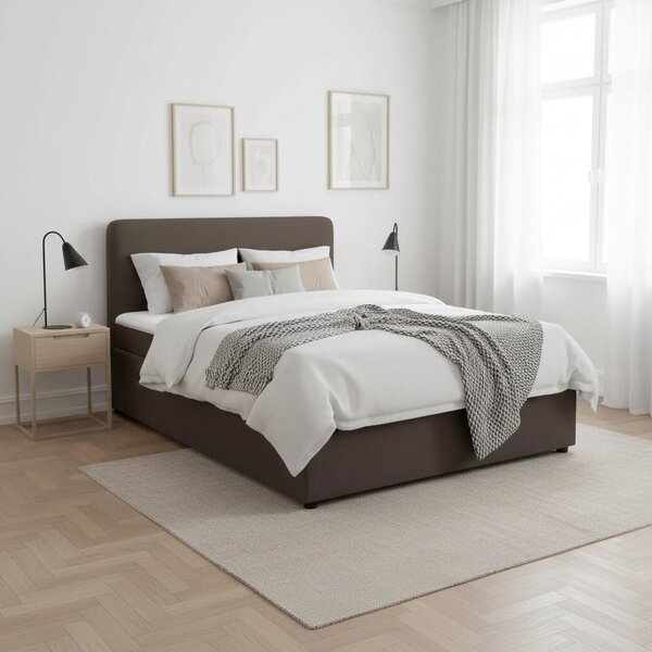 Boxspringová postel MARCO 140x200, hnědá