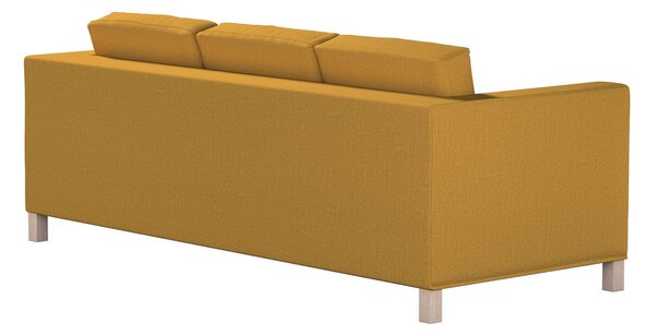 Potah na pohovku IKEA Karlanda 3-místná nerozkládací, krátký barva žlutá látka pletený vzor