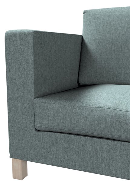 Potah na pohovku IKEA Karlanda 3-místná nerozkládací, krátký barva modrá látka pletený vzor