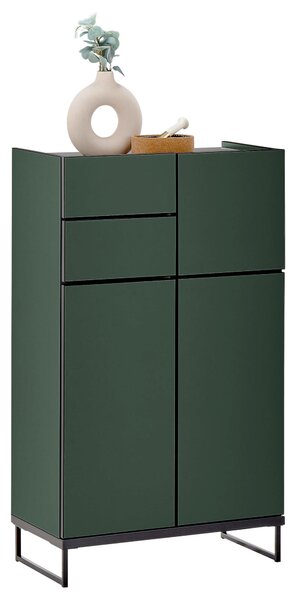 MIDI SKŘÍŇKA, zelená, černá, 60/102/31 cm MID.YOU - Koupelnové série, Online Only