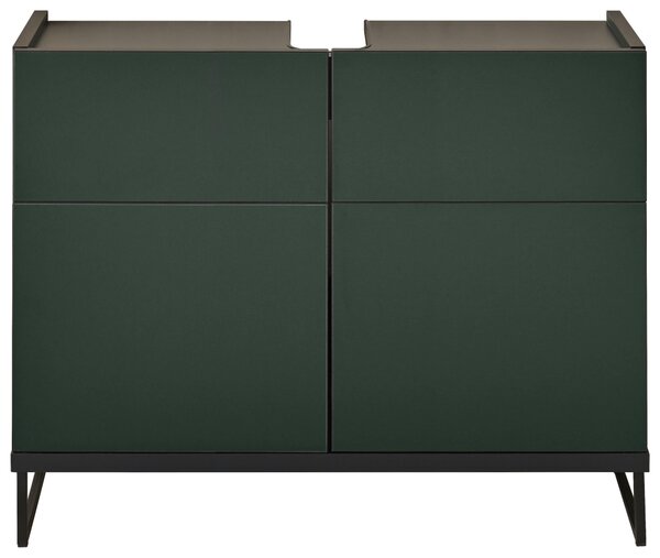 SKŘÍŇKA POD UMYVADLO, zelená, černá, zelená, černá, 80/59,4/31 cm MID.YOU - Koupelnové série, Online Only