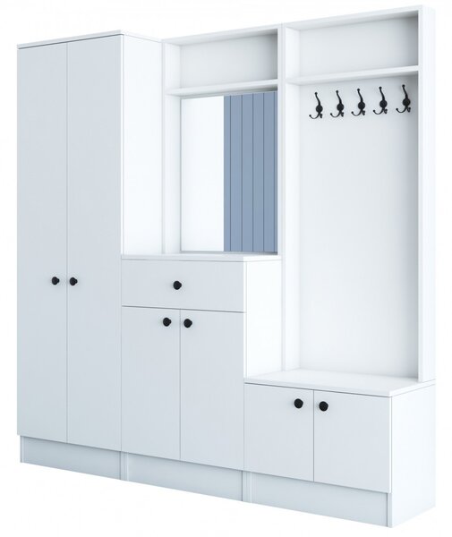 Hanah Home Předsíňová stěna Solos I bílá