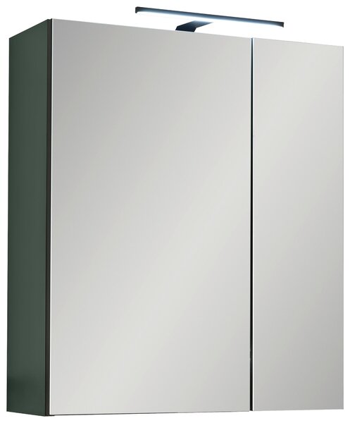ZRCADLOVÁ SKŘÍŇKA, zelená, černá, 60/70/23 cm MID.YOU - Koupelnové série, Online Only