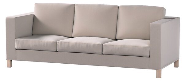 Potah na pohovku IKEA Karlanda 3-místná nerozkládací, krátký barva béžová látka sametová