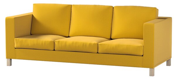 Potah na pohovku IKEA Karlanda 3-místná nerozkládací, krátký barva žlutá látka sametová