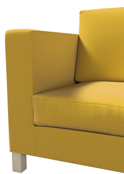 Potah na pohovku IKEA Karlanda 3-místná nerozkládací, krátký barva žlutá látka sametová
