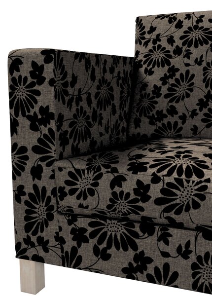Potah na pohovku IKEA Karlanda 3-místná nerozkládací, krátký barva hnědá látka pletený vzor, vzorované