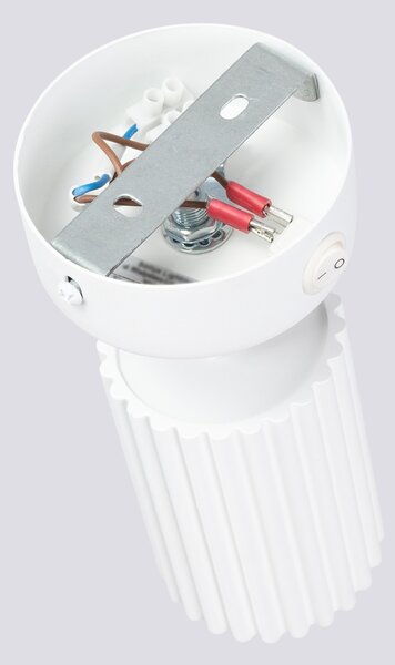 Sollux Lighting Nástěnné svítidlo KARBON bílé s vypínačem