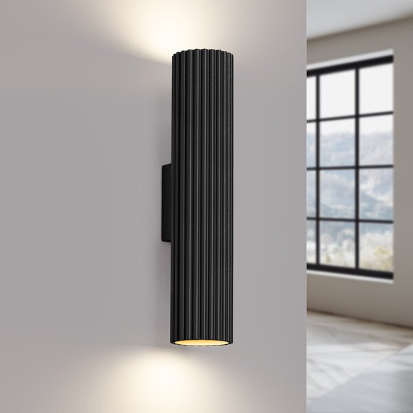 Sollux Lighting Nástěnné svítidlo KARBON 30 černé