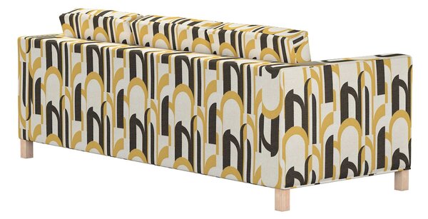 Potah na pohovku IKEA Karlanda 3-místná nerozkládací, krátký barva vícebarevná látka pletený vzor, vzorované
