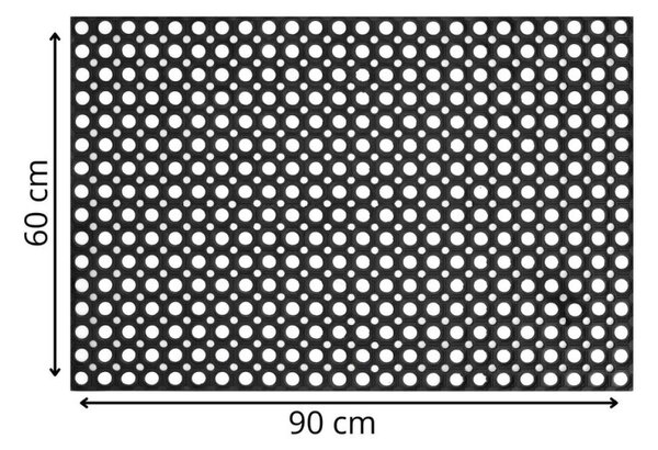 Rohožka před dveře 100x50 cm SPRINGOS HA7536 černá