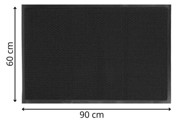 Rohožka před dveře 60x90 cm SPRINGOS HA7532 černá