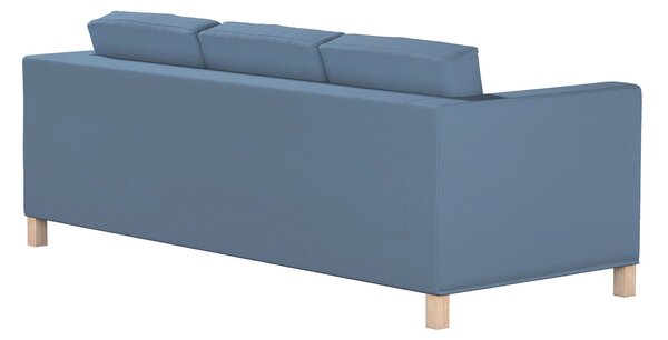 Potah na pohovku IKEA Karlanda 3-místná nerozkládací, krátký barva modrá látka pletený vzor