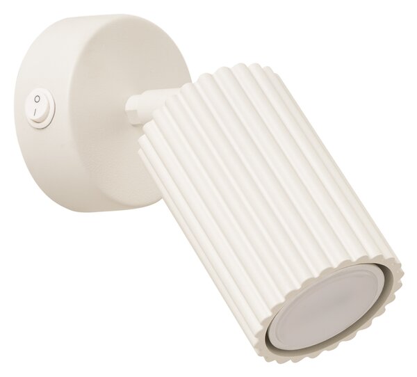 Sollux Lighting Nástěnné svítidlo KARBON béžové s vypínačem