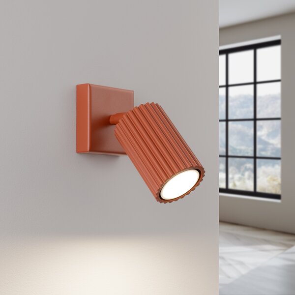 Sollux Lighting Nástěnné svítidlo KARBON červený okr