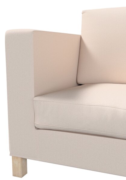Potah na pohovku IKEA Karlanda 3-místná nerozkládací, krátký barva růžová látka pletený vzor