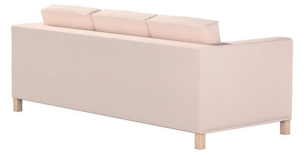 Potah na pohovku IKEA Karlanda 3-místná nerozkládací, krátký barva růžová látka pletený vzor