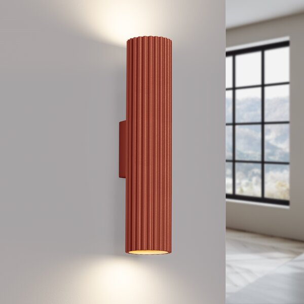 Sollux Lighting Nástěnné svítidlo KARBON 30 červený okr