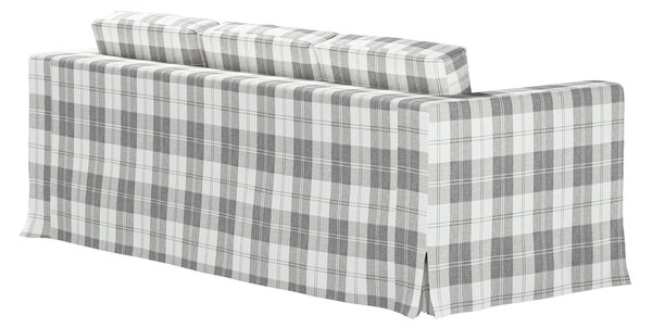 Potah na pohovku IKEA Karlanda 3-místná nerozkládací, dlouhý barva šedá látka pletený vzor, vzorované