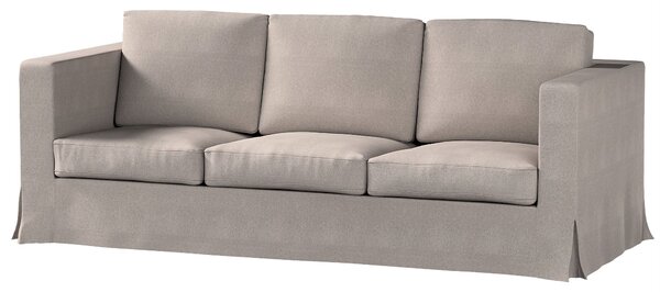 Potah na pohovku IKEA Karlanda 3-místná nerozkládací, dlouhý barva béžová látka pletený vzor
