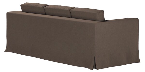 Potah na pohovku IKEA Karlanda 3-místná nerozkládací, dlouhý barva hnědá látka pletený vzor