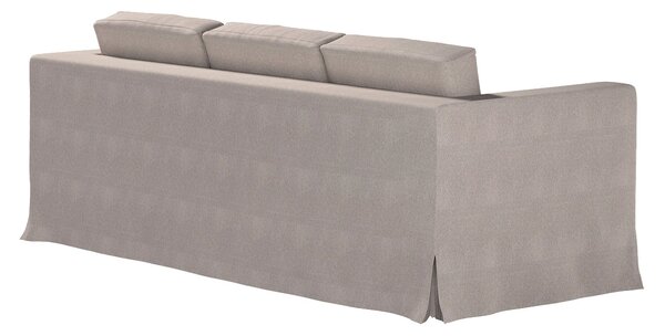 Potah na pohovku IKEA Karlanda 3-místná nerozkládací, dlouhý barva béžová látka pletený vzor