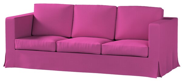 Potah na pohovku IKEA Karlanda 3-místná nerozkládací, dlouhý barva růžová látka pletený vzor