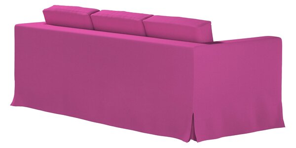 Potah na pohovku IKEA Karlanda 3-místná nerozkládací, dlouhý barva růžová látka pletený vzor